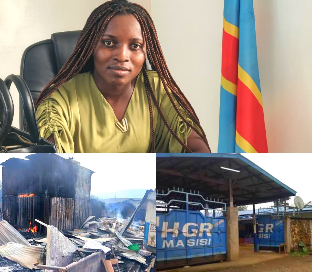 Incendie de l’HGR de Masisi : l’activiste OLINE BALUME présente ses condoléances et exige une réponse d’urgence du Gouvernement et de la Communauté Internationale